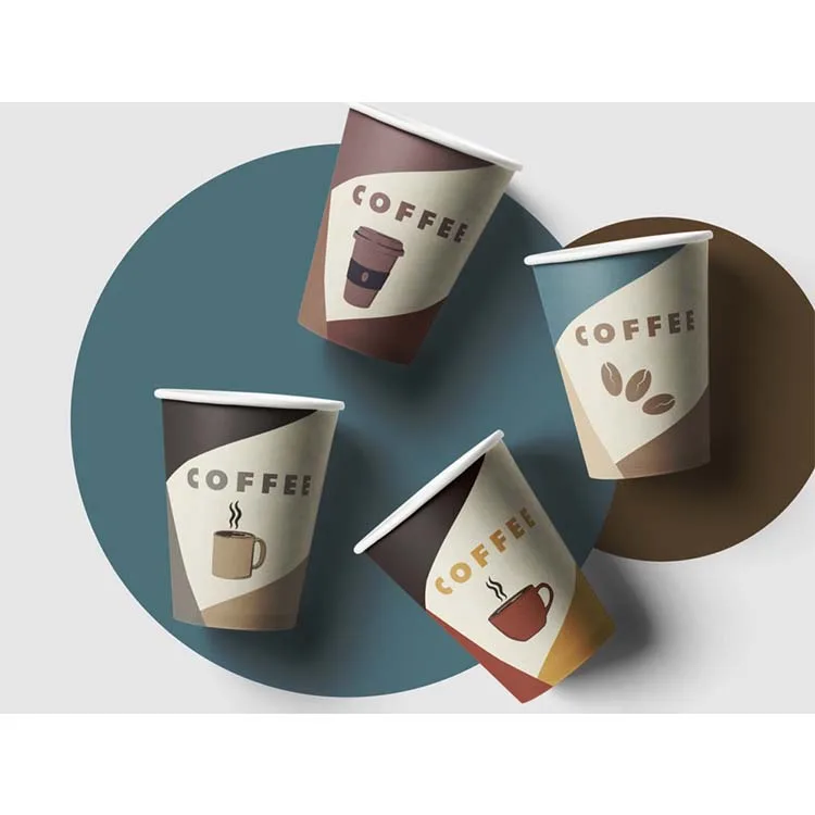  Bio disposable recycled for cappuccino milktea hot chocolate and cold drinks drinking 210ml 200 ml coffee paper cups with