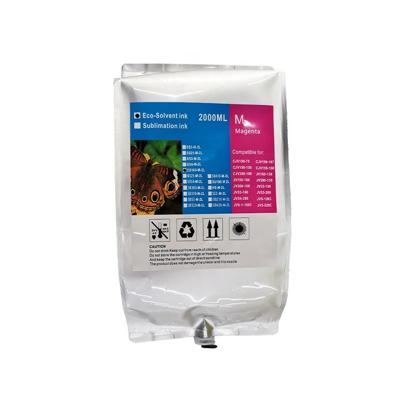 HiTek Compatible Mimaki SS21 Solvent Ink Pack ink cartridge for JV34-260 JV5-130S JV5-160S JV5-320S TS3-1600 TS5-1600AMF