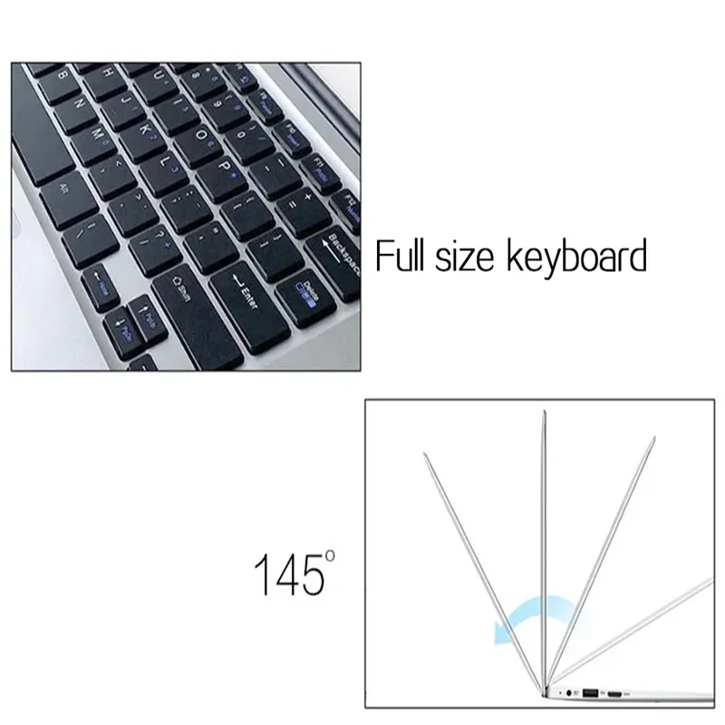DI XIANG 14 дюймов Win 10/11 новый ноутбук N3350 2 4 ГГц DDR3 512 ГБ ROM и HD экран ноутбука
