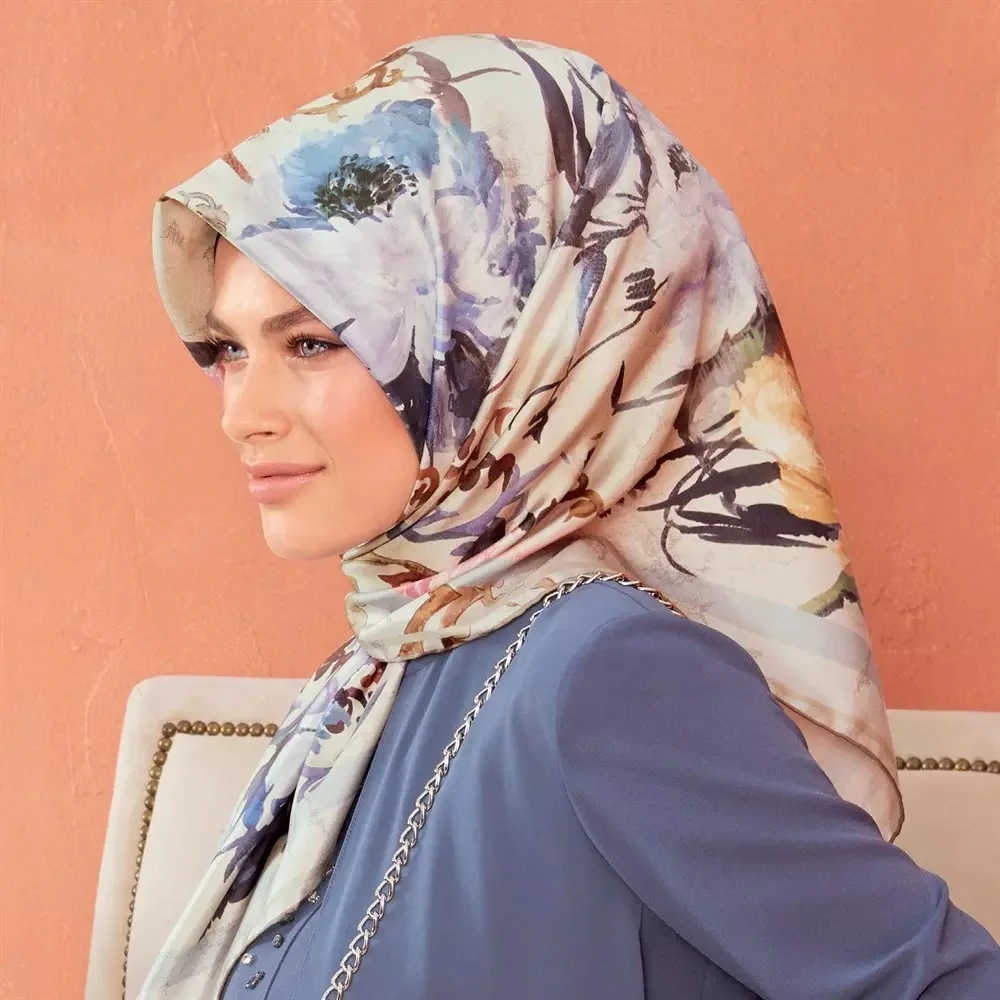 Bawal Cotton Satin Printed Custom Pemborong Pleated Chiffon Malaysia Plain Scarf Sarung Souq Borong Terkini Hijab Tudung