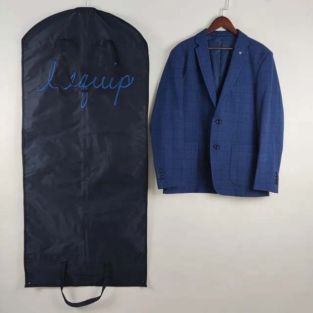 Оптовая продажа сумка для одежды костюм с молнией мешки логотипом на заказ складное платье