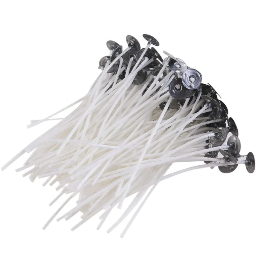 Factory price Wholesale Candle Wicks 100% Cotton For Candle Making  With Metal Holder