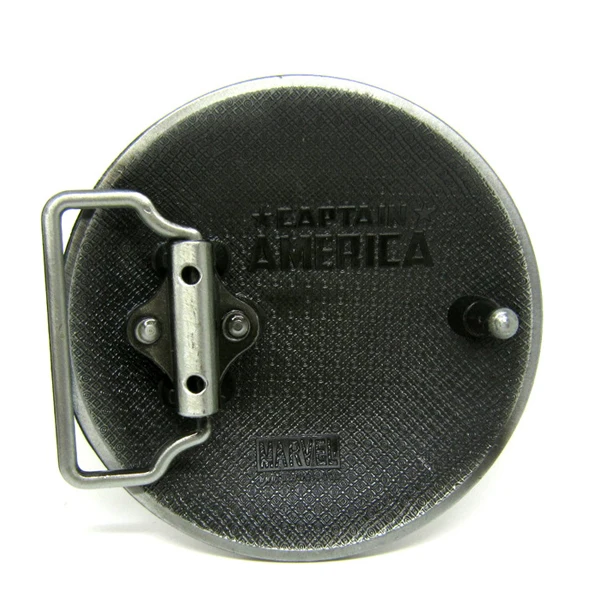 Captain American logo OEM fashion custom belt buckles women double prong steel belt buckle holographic transparent heart buckle