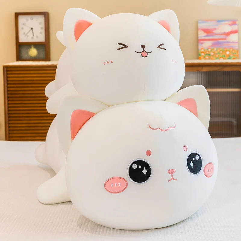 Оптовая продажа милые мягкие плюшевые животные игрушки кошка на заказ подушки для детей
