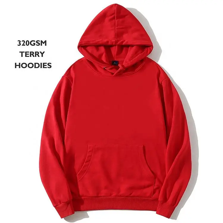 Promotional Clothes Factory Heavyweight 100% Cotton Embroidered Customized My Own Men Custom Hoodie