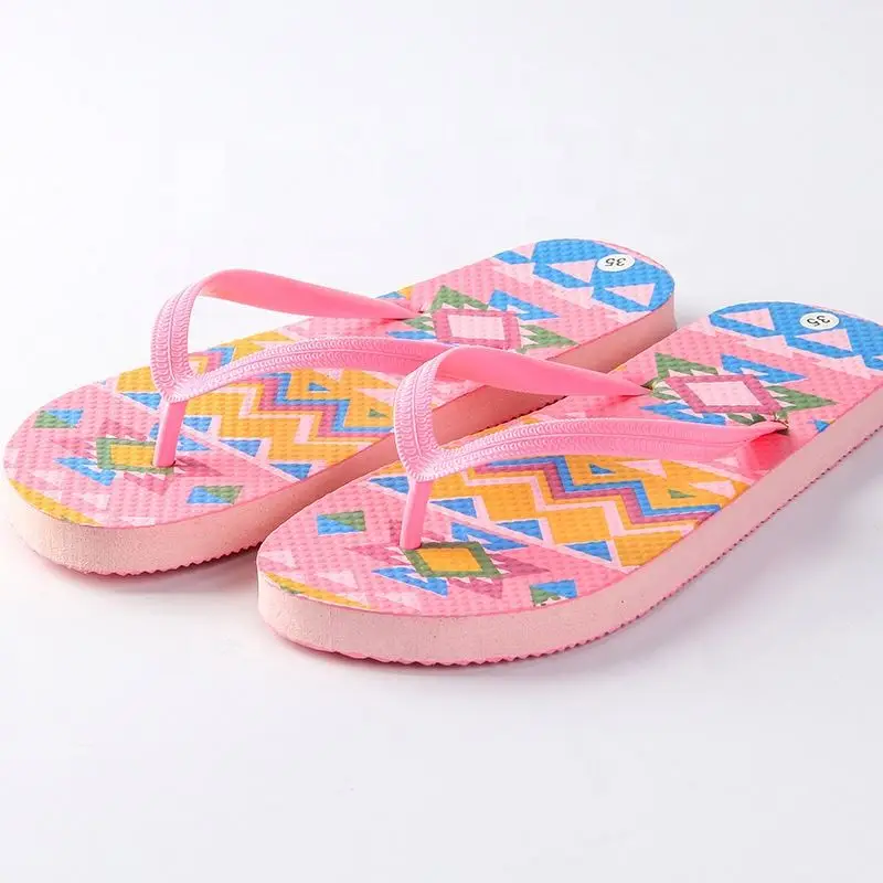 Customized Logo/Image/Photo Print PE PVC Rubber FilpFlops Slipper for Women