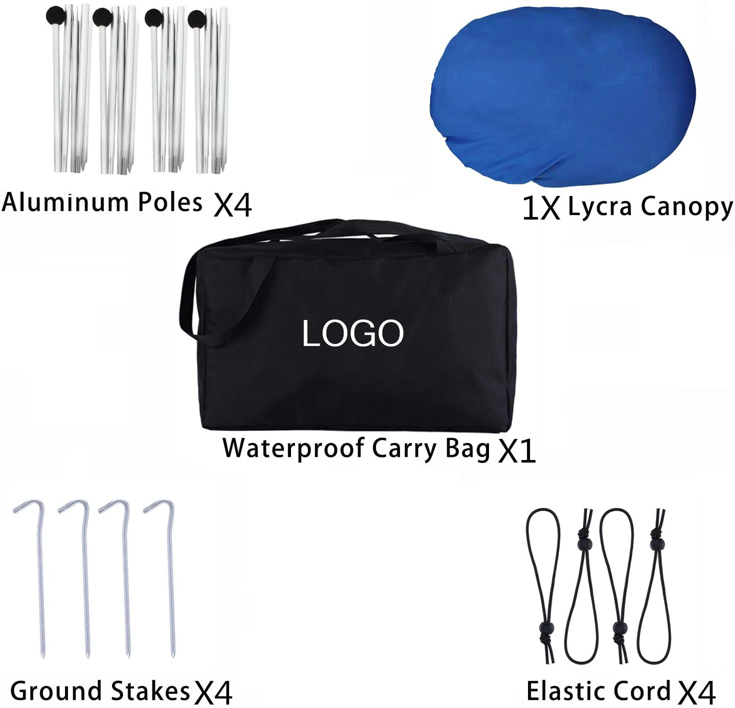 KUDI Family Pop Up Beach Shade Canopy Tent Sun Shelter,Waterproof,UPF50 UV Protection,Large & Portable Shelter Tarp