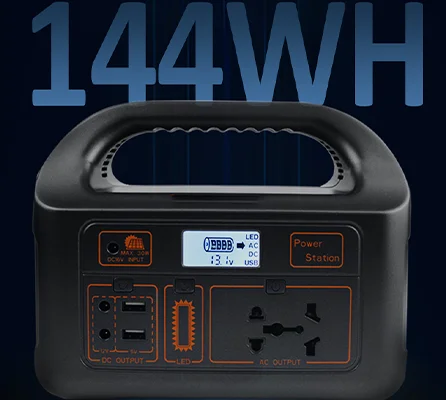 150W 144WH Portable Power Station 110V/220V Battery Solar Power Bank with Inverter Cigar Lighter AC Output