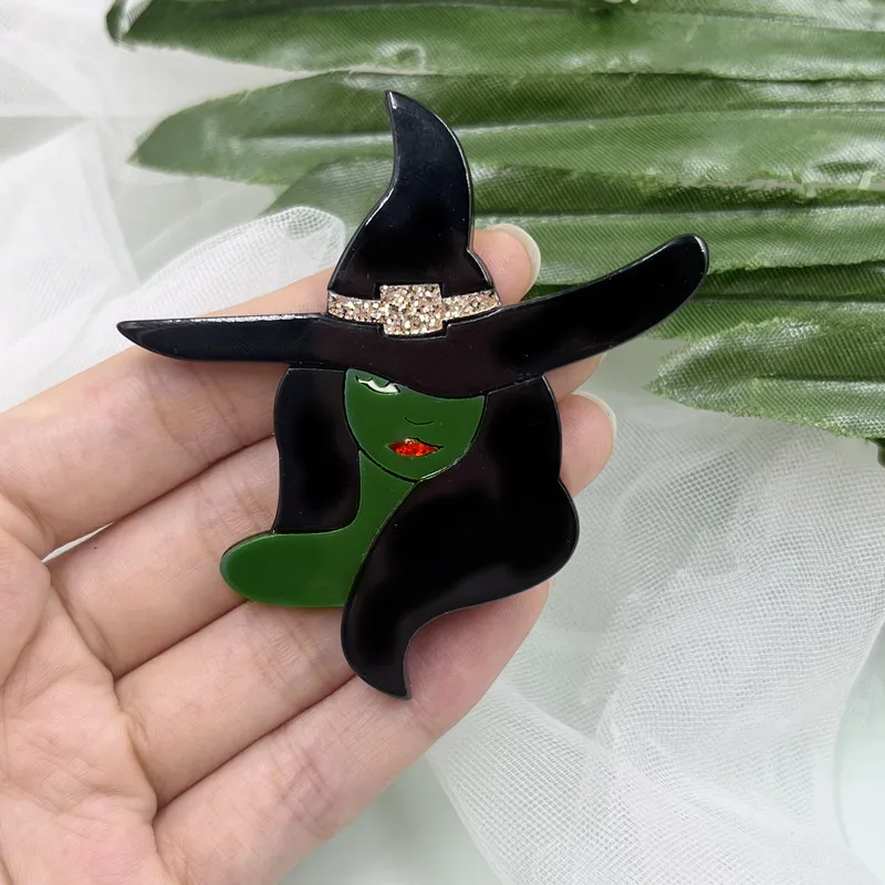 HONEY Wholesale suit personalized chest flower decoration witch brooch accessory task Halloween brooch