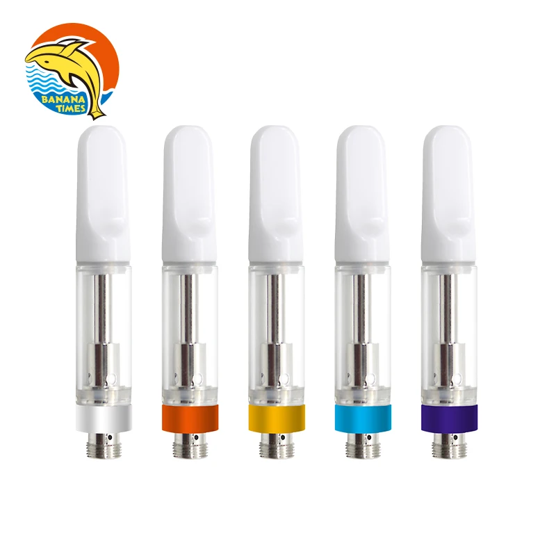 Wholesale wax cartridge dry herb custom logo empty 1ml 0.5ml 510 cartridge with childproof cartridge packaging