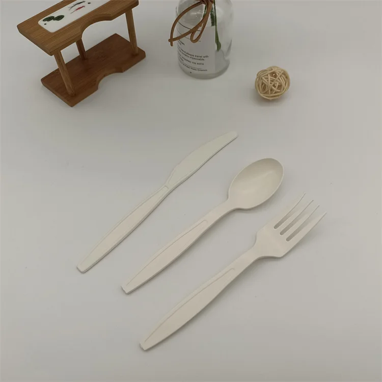 Cutlery Sets Flatware 3pcs Plastic ecofriendly Cutlery Biodegradable Plant Based Cutlery