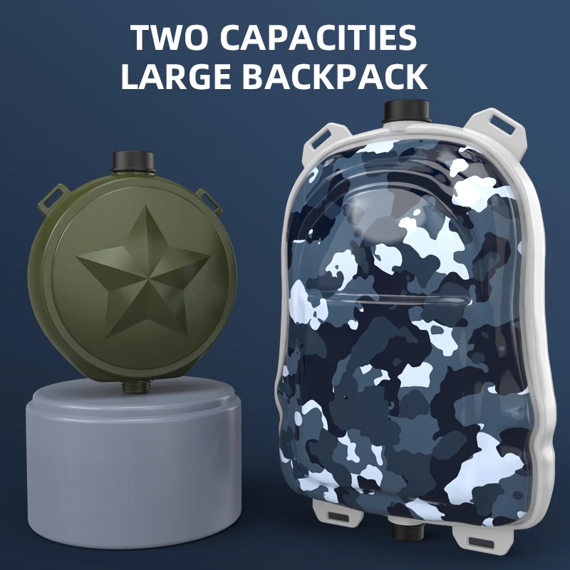 Long Range Shooting Distance Water Gun With 4 Different Head Auto& Manual Backpack Water Gun For Hot Summer