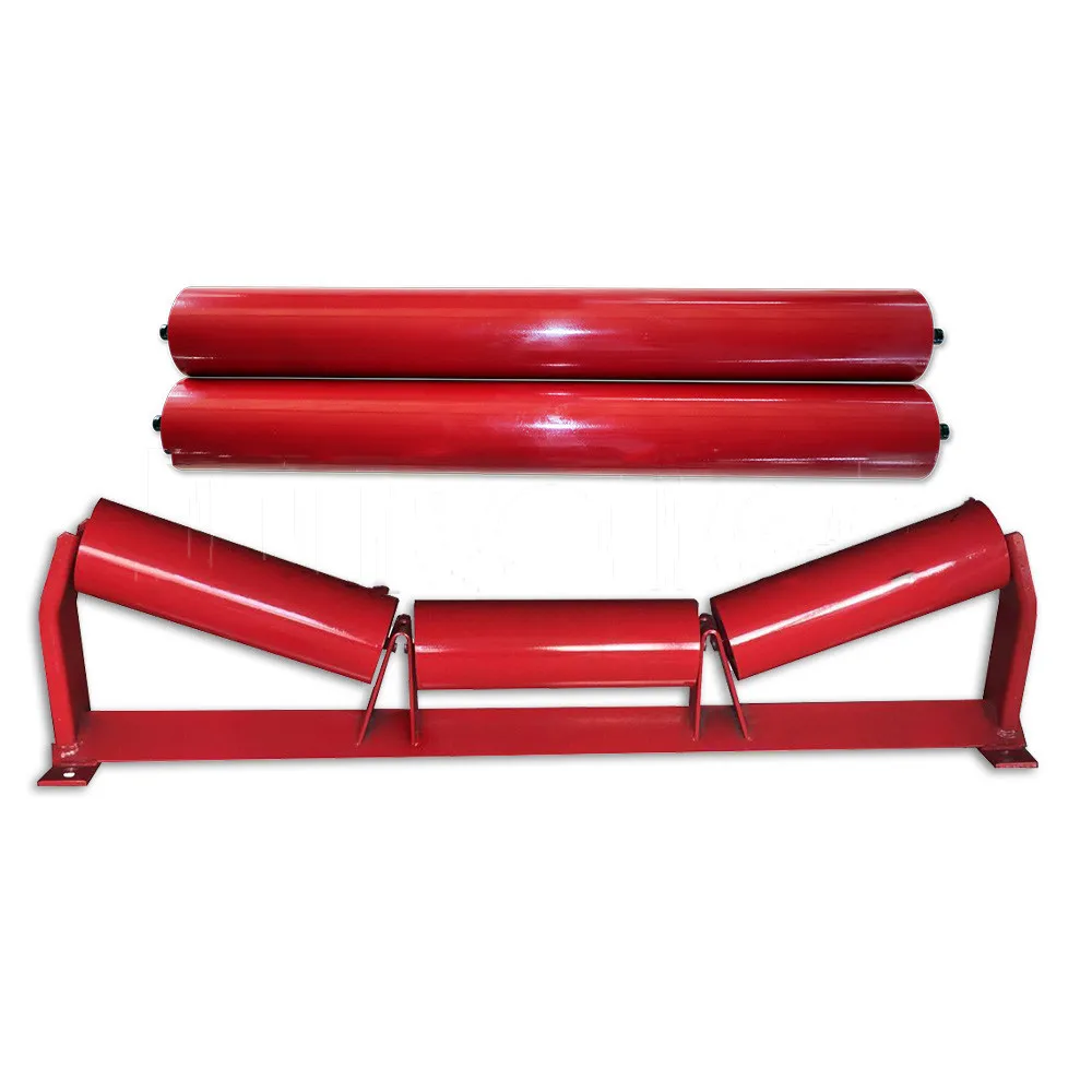 Belt Conveyor System Heavy Duty Belt Conveyor Steel Idler Roller