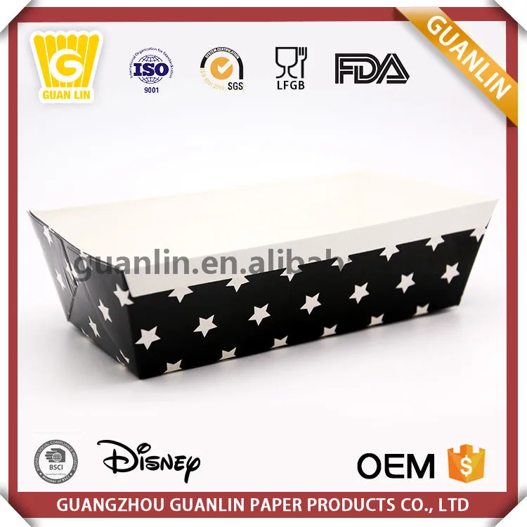 
china manufacturers wholesale price C1S art corrugated rectangle paper loaf pans 