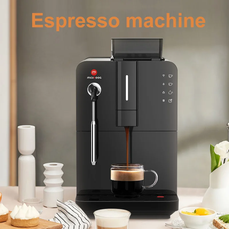 Smart WIFI TUYA APP Home Espresso Cappuccino Maker Super Fully Automatic Coffee Machine With Grinder