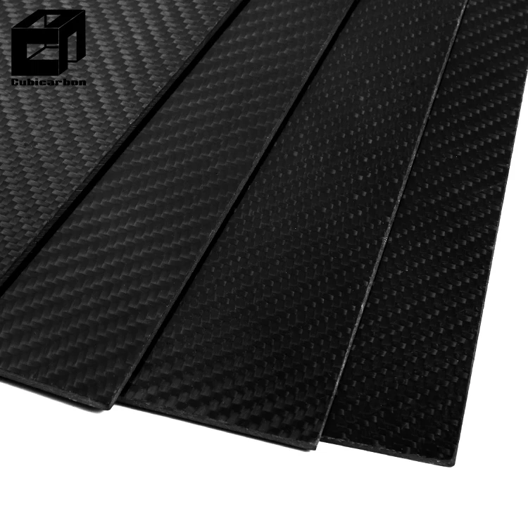 Buy Real Carbon Fiber Plate with Epoxy Resin Custom 12*12 inches 3K Thin Carbon Fiber Sheet Panel
