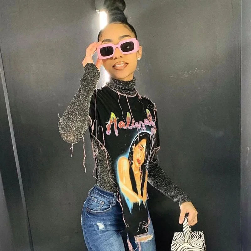 Новое поступление 2022, модные футболки J & H с круглым вырезом и коротким рукавом, полосатая рубашка, полуукороченный топ с v-образным вырезом, женские блузки