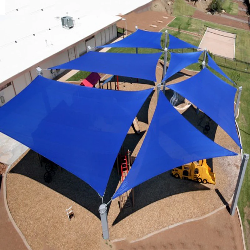 Наружный садовый водонепроницаемый навес SanJian на заказ, 100% натуральный солнцезащитный тент из полиэтилена высокой плотности