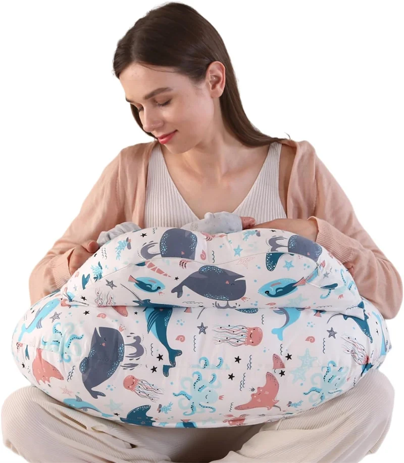 Baby Nursing Pillow Cover Breast Feeding Pillow Baby Boy Nursery Nursing Pillow
