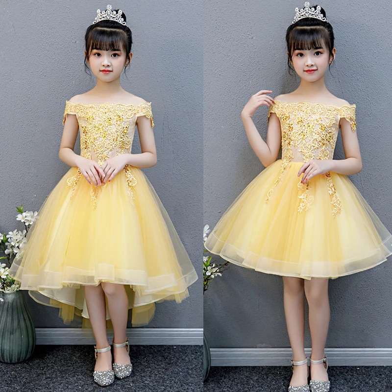 
Children wears Flower Girl Dress 2019 Summer Girls Evening Wedding princess Party Dress for girl 2-10 year 