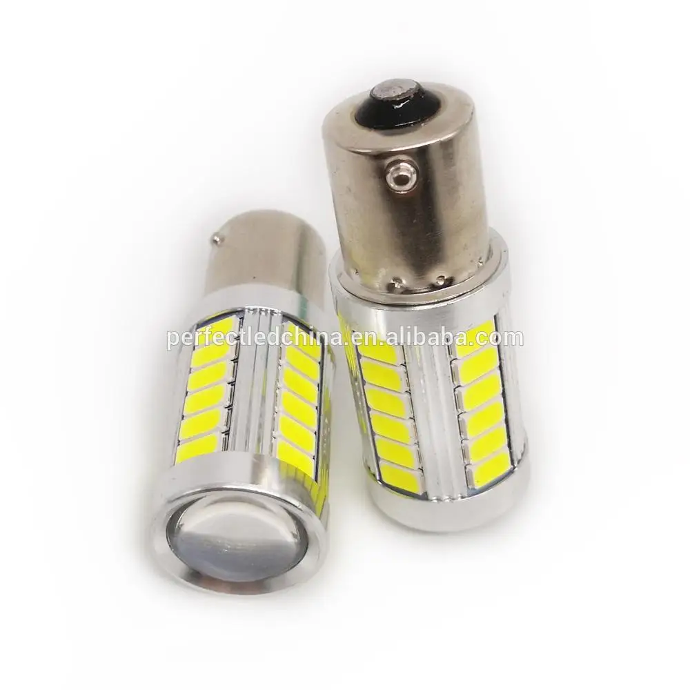 Universal 33smd Lens Signal Light Brake Turn Signal Tail Backup Reverse Brake Light Lamp