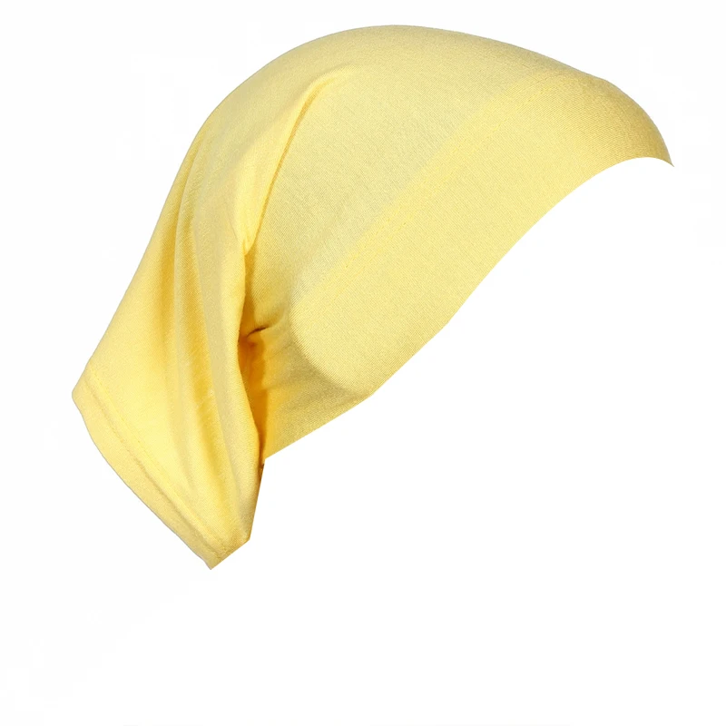 Hijab Caps New Designs Muslim Women Undercaps Cotton Modal Jersey Stretch Tie Back Premium Satin Lined Silk Underscarf Inner Hij
