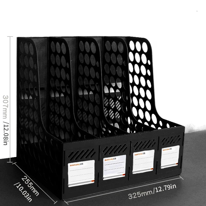 Magazine A4 File Holder Clipboard Rack Table Magazine Display Racks 4 Layers Plastic Metal File Tray  Magazine Holder