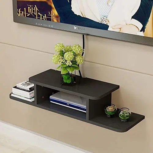 Floating TV Wall Shelf,Router DVD Shelf,Wall Mounted Media Console
