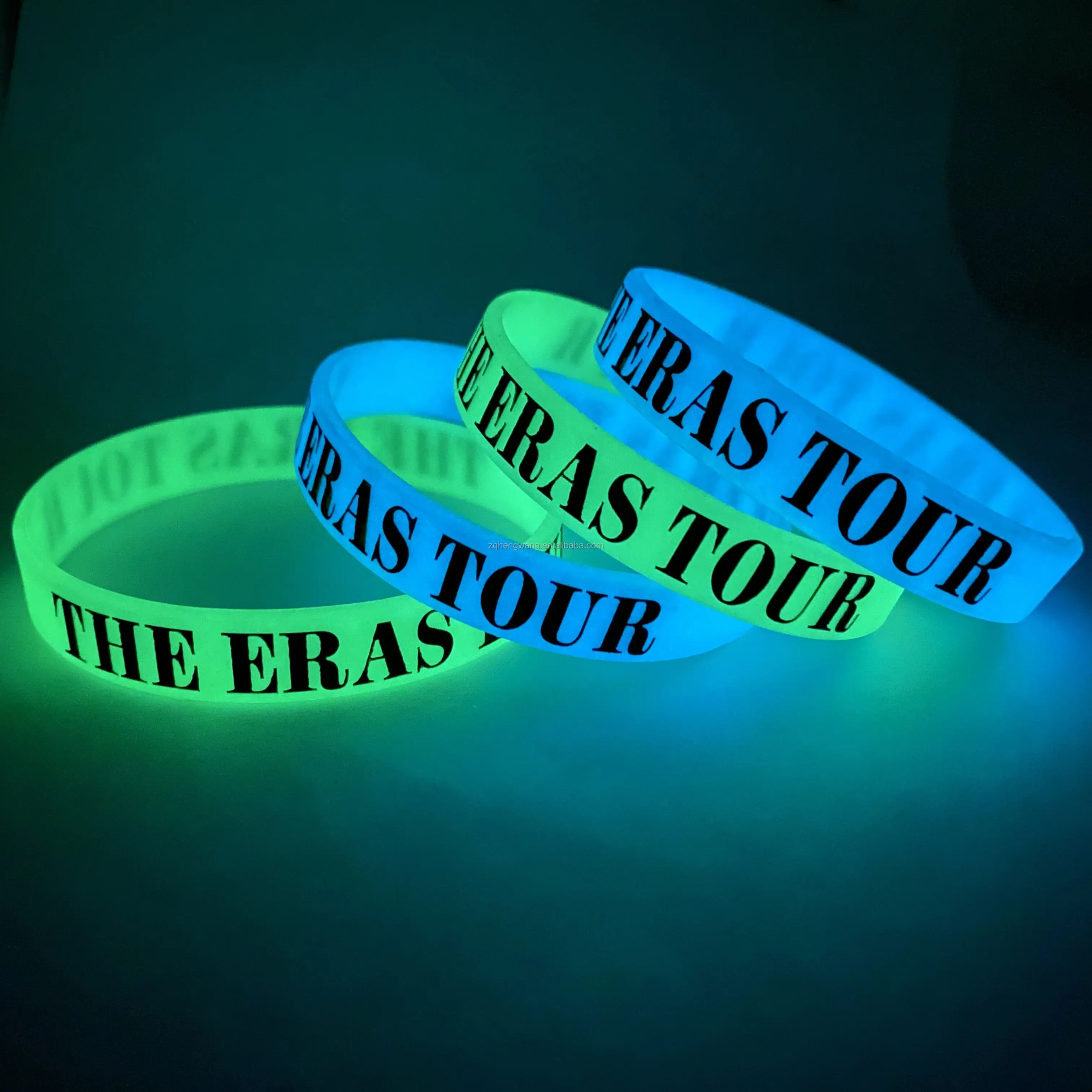 Promotional gifts silicone led bracelets custom logo silicone wristband luminous glowing glow event silicone wristband