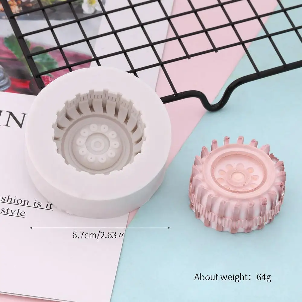 3D Tire Shape Silicone Mold Car Tire Motorcycle Tire Cake Fondant Chocolate Molds Cake Decorating Tools DIY Baking Soap Mould
