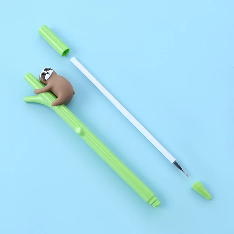 2024 Hot Sale Latest 0.5mm Anime Character Cartoon Sloth Gel Pen Cute Kawaii Stationery Korean Style Back to School Supplies