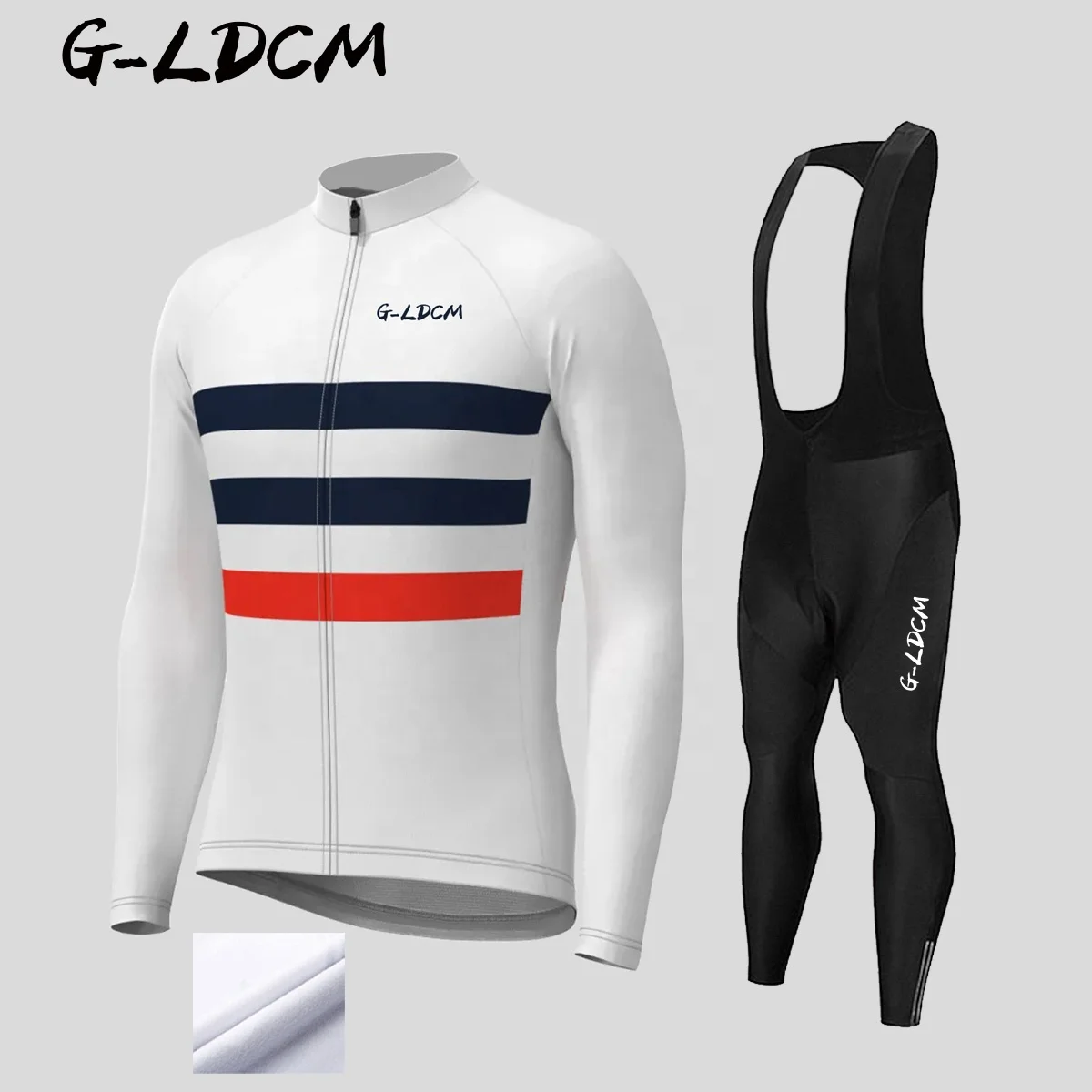 G-LDCM Factory Good Quality Cycling Jerseys Winter Long Sleeve Bicycle Clothing Road Bike Thermal Jersey Sets