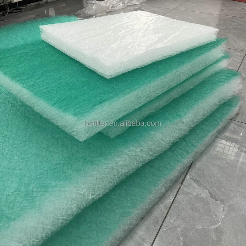 20mm Thick White Color High Temperature Resistant Fiber Glass Filter Media