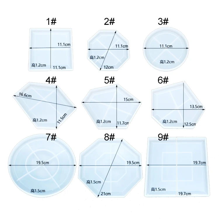 D317 Silicone Coasters mould, jewelry tray liquid silicone mold ,DIY silicone Cup Coasters mold