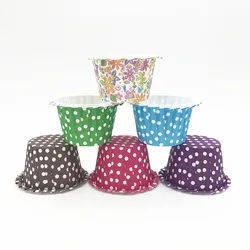 Custom Printed Paper Baking Cupcake Muffin Liners Paper Snack Cake Cups For Baby Shower
