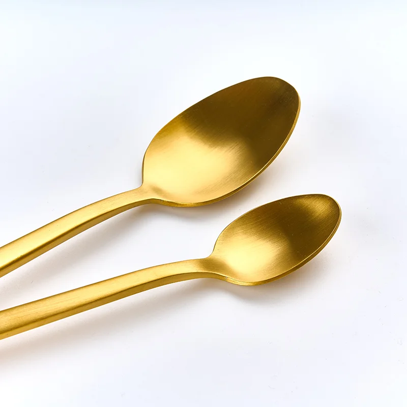 Высокое качество матовая медь из нержавеющей стали нож вилка ложка набор розового золота столовые приборы набор для свадьбы