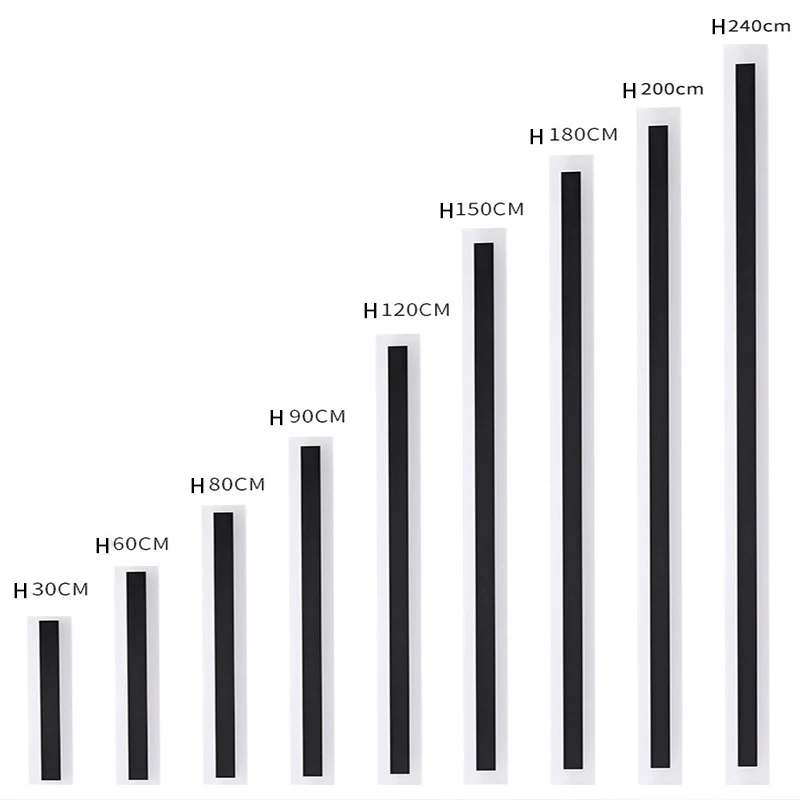 Wholesale Rectangle Wall Light Outdoor IP65 Wall Lamp Garden Villa strip line lamp Wall Fixture Lighting