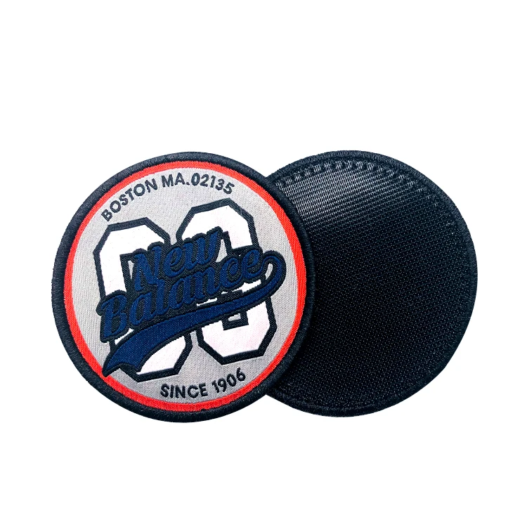 Crest Patches with Hook backing Design Custom Pattern Name Logo Clothing Damask Woven Emblems Patches