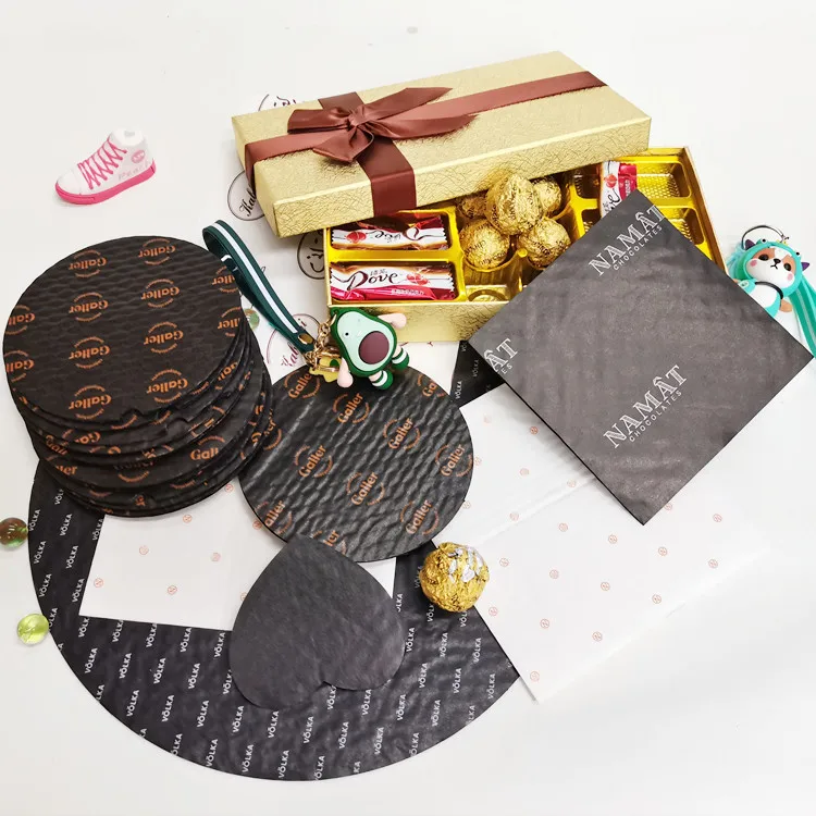 
Food grade chocolate paper cushion pad candy pad 