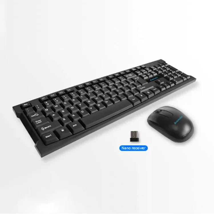 Amazon офисная резиновая клавиатура мышь комбо черный Арабский испанский бизнес Usb беспроводной Banda ABS пластик черный белый