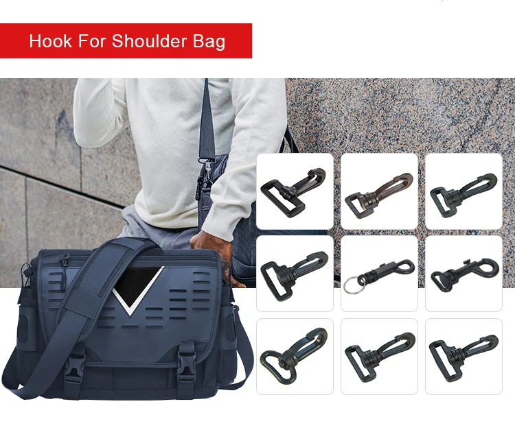 Factory oem pom clip hooks plastic swivel snap buckle hook