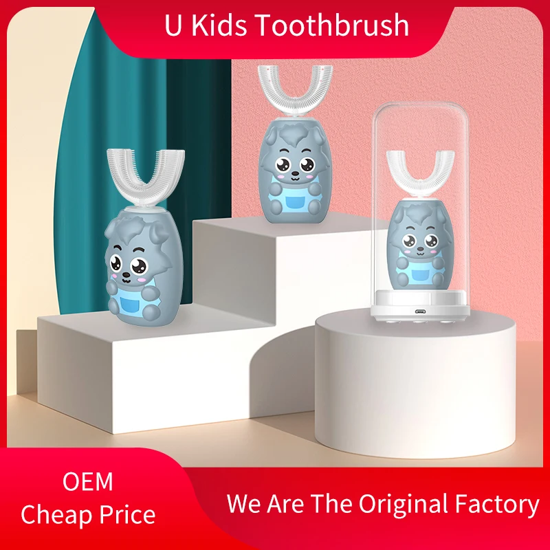 Китайская OEM электрическая мультяшная интересная зубная щетка для детей, умная зубная щетка для детей