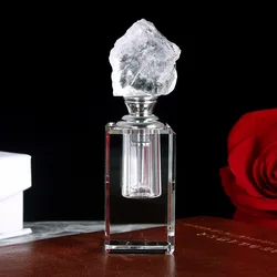 3ml white  natural agate lid essential oil crystal  perfume bottle