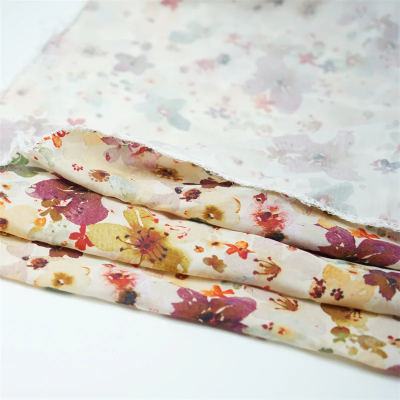 High quality new designs custom digital printing tencel lyocell fabric woven for dresses and t-shirts