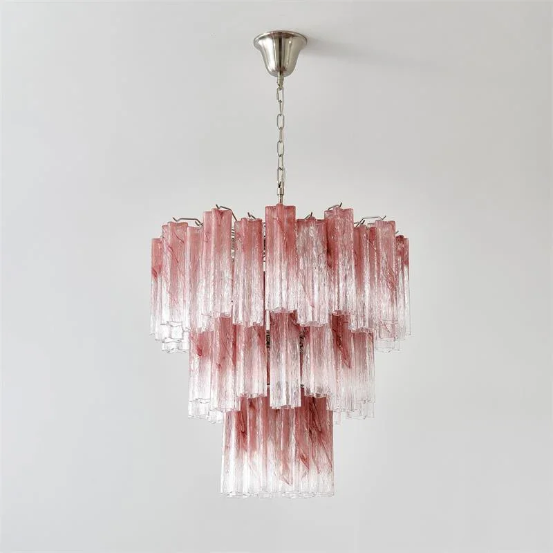 Italian Vintage Fantastic Murano Glass Tube Chandelier for living room dining room bedroom