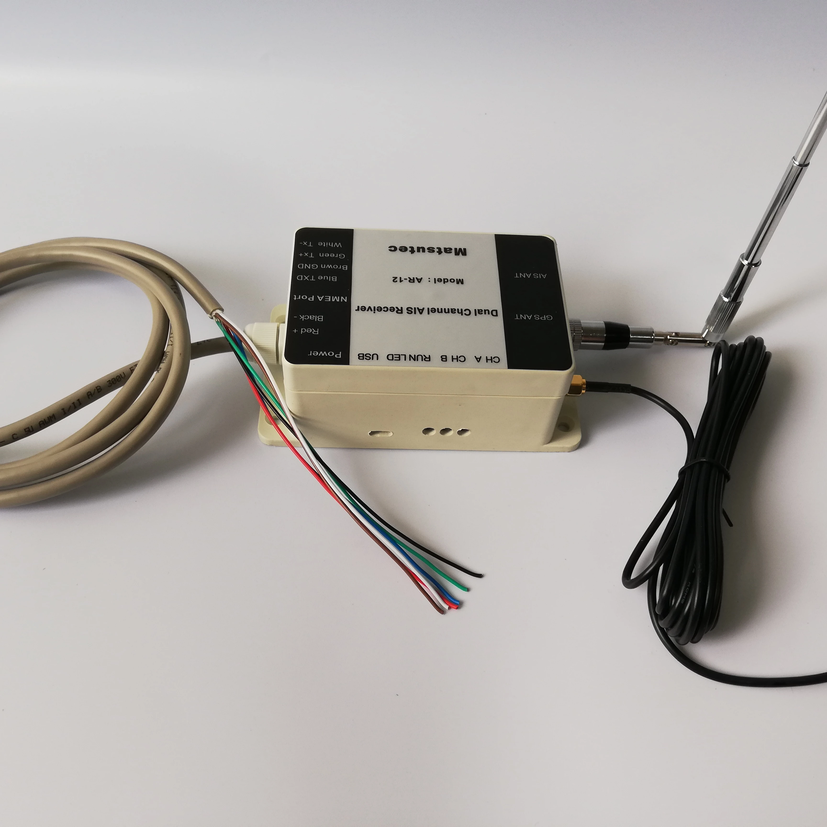 AR-12 Matsutec двухканальный GPS приемник/AIS приемник с USB/RS232/RS422 выход для ноутбука или планшета