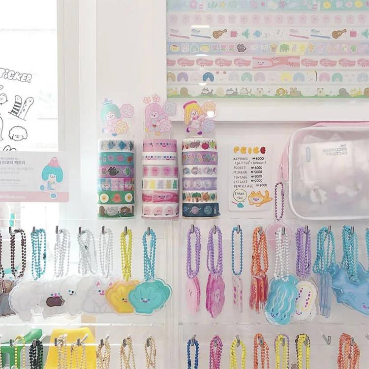 
Custom Acrylic Printed Anime Clear Washi tape /Masking Tape Acrylic Stand 