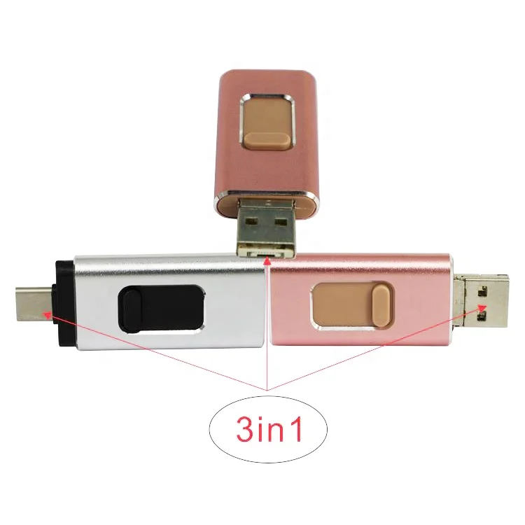  Обычай usb2.0 3 0 высокоскоростной Флэш-Накопитель Тип c 3в1 otg usb флэш-накопитель карта памяти 16 ГБ 32 64 Memoria USB