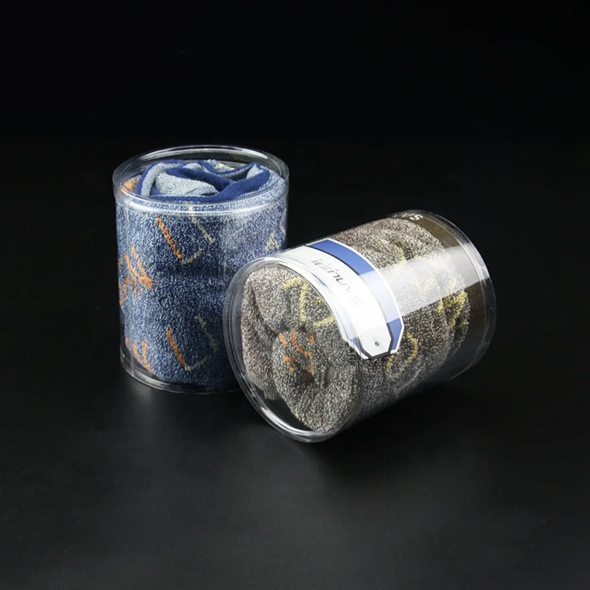 Прямая продажа с завода, прозрачная пластиковая Цилиндрическая Коробка из ПЭТ, индивидуальная печать