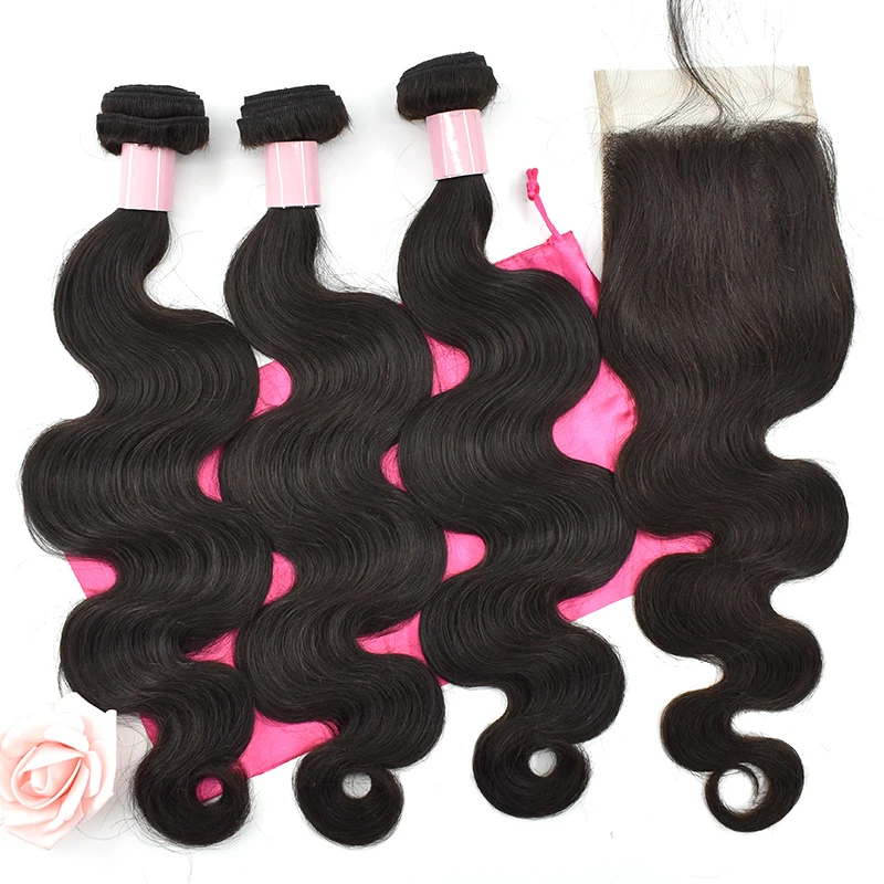 Cheap price  human body wave hair extension for Real  unprocessed Peruvian wefts  with wholesale hair supplier